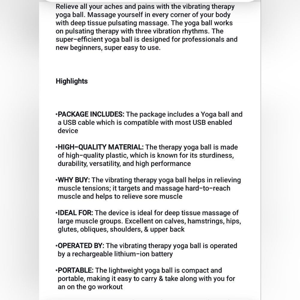 Vibrating Therapy Ball‎ - Picture 5 of 7